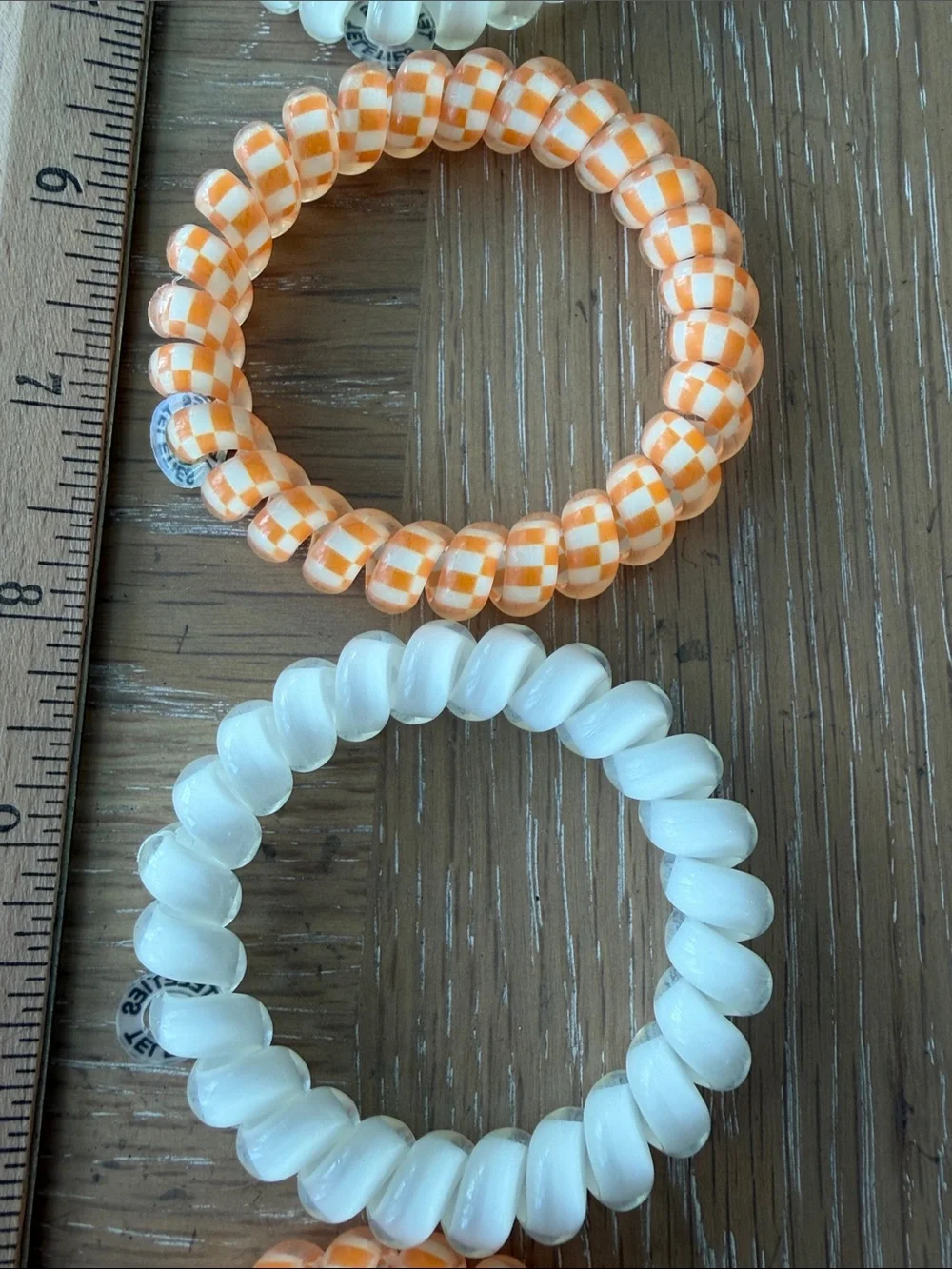 Piper K Rhinestone Football Hair Clip TELETIES Game Day Hair Ties Tennessee VOLS